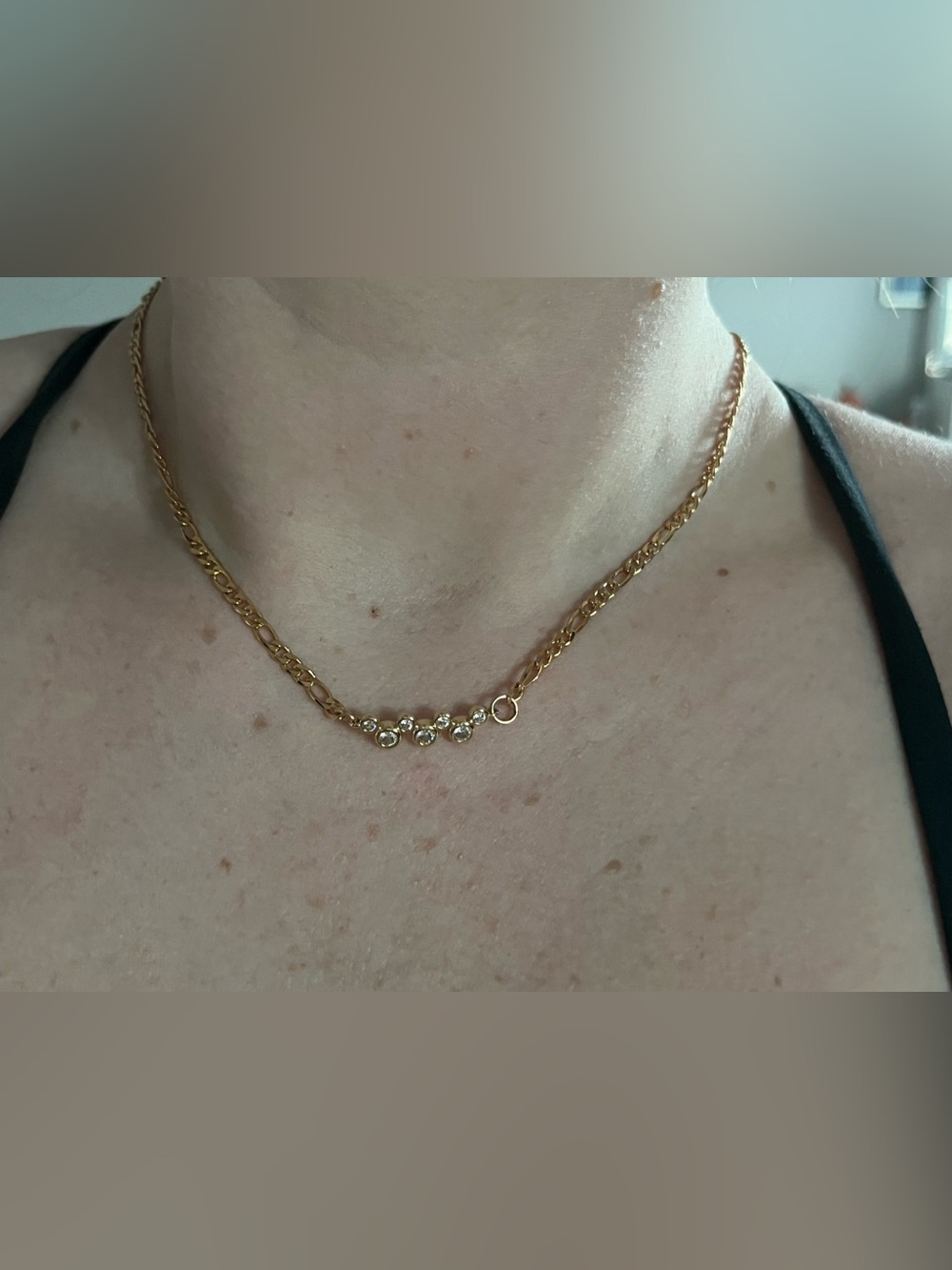Jo & Company Gold Plated Disney Inspired Hidden Mickey Necklace & Ring Set - Picture 5 of 5